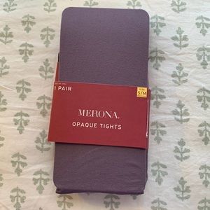 Merona Opaque Tights in Plum Wink